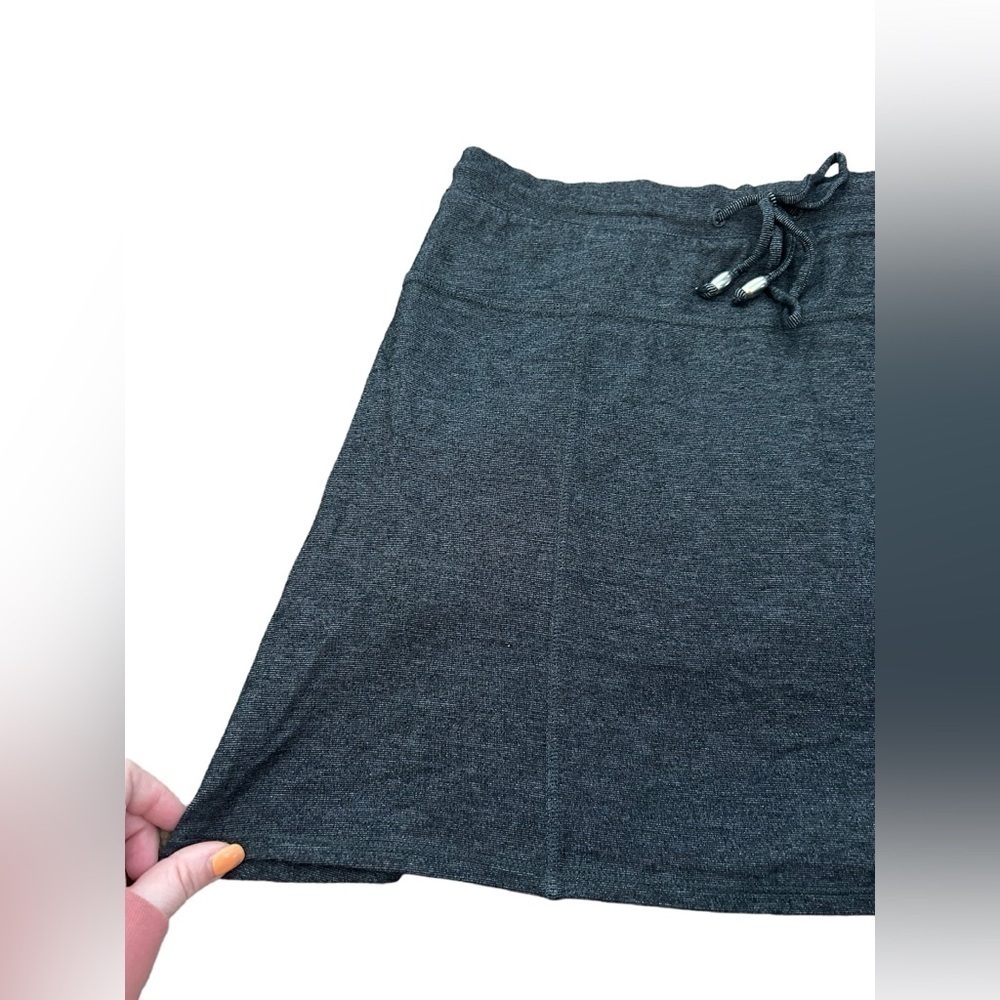 ♥️Green Tea Black Charcoal Textured Knit Skort Super Soft Women’s Size Small - Picture 4 of 8
